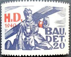 Soldatenmarke 2.WK, HD Bau Det 2 , Wi HD-Bau 40