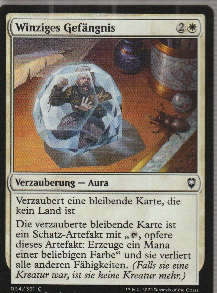 Magic The Gathering Sammelbilder & Trading cards: TCG Magic The Gathering MTG CLB  034 Winziges Gefängnis – Neu (gemäss Beschreibung) aus Vezia von Aquarius_Age
