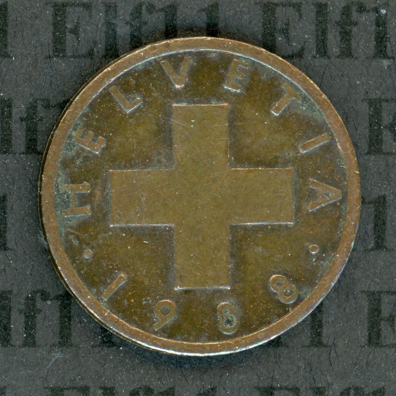 Tutti le monete: CHF___0.01 1988 ss-vz 1 Rappen – Usato da Widnau venduto da Elf11