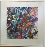 Burckhardt Aquarell 1989 signiert 50x50cm