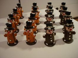 Tischdekoration Wintersujets, 5 Stk. 2x hell und 3x dunkel