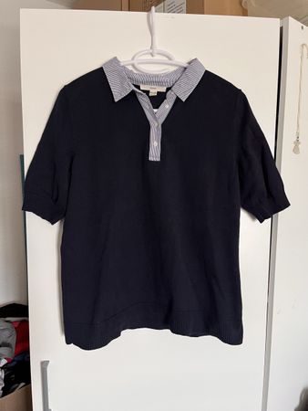Damen Poloshirt dunkelblau Grösse M Esprit 