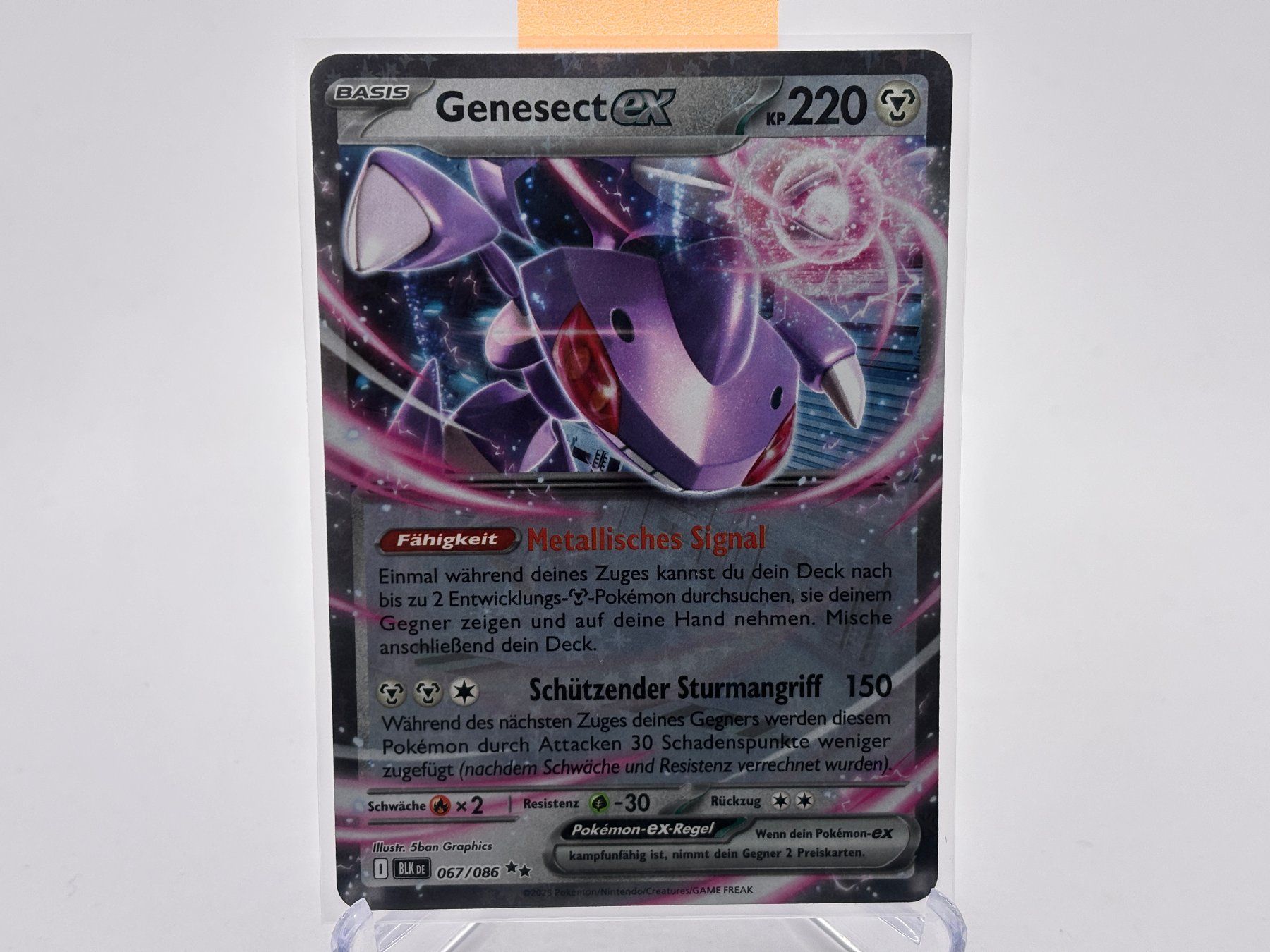 Pokémon Sammelbilder & Trading cards: Schwarze Blitze - Genesect ex  (BLK 67) - DE – Neu (gemäss Beschreibung) aus Allschwil von Bullach
