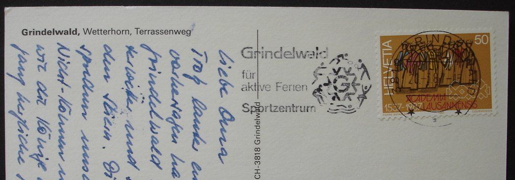 Cartoline postali: GRINDELWALD Terrassenweg – Usato da Jona venduto da philajona 1