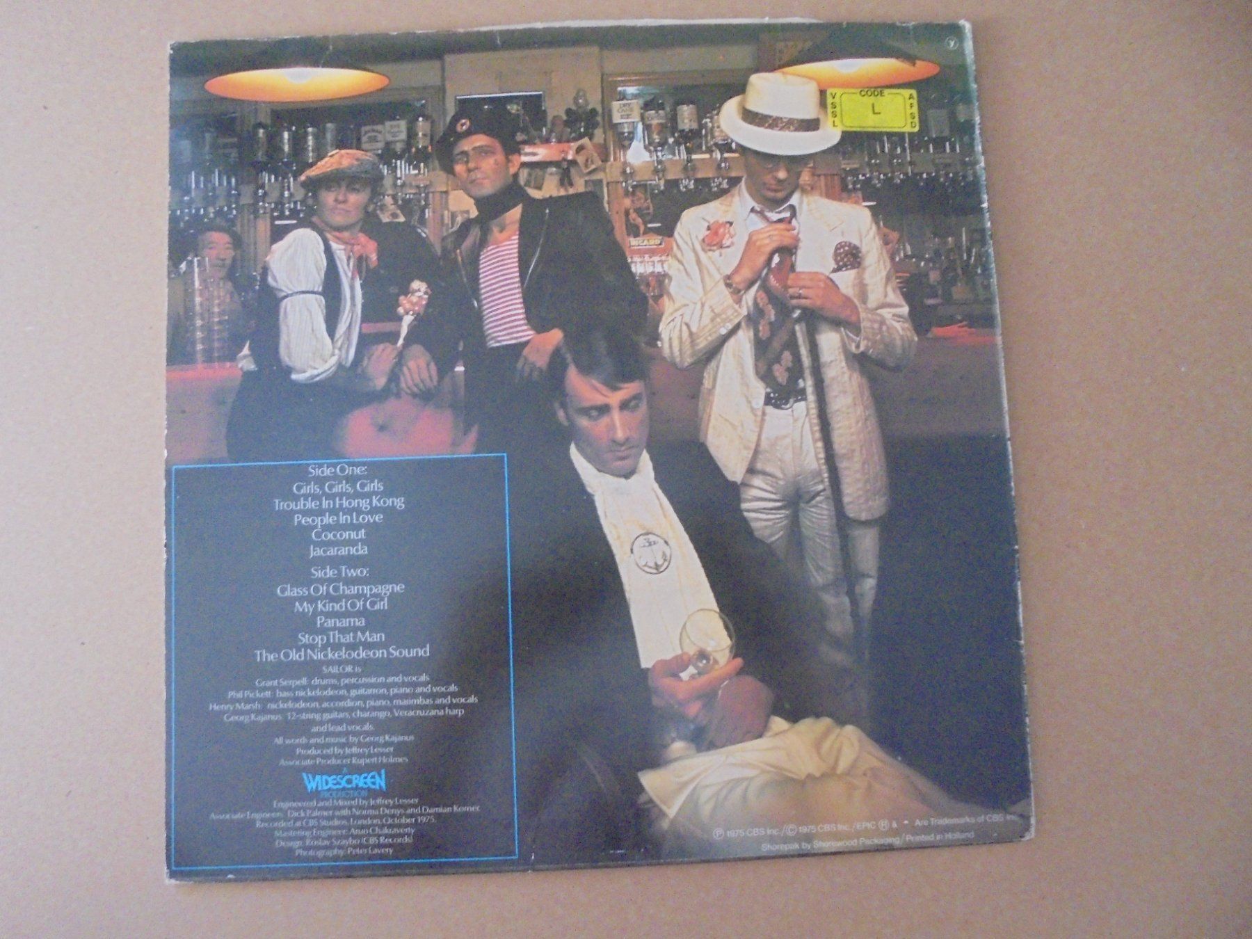 Dischi in vinile: SAILOR " Trouble " LP Hollande 1975 / VG+ – Usato da Crissier venduto da Promopost 1