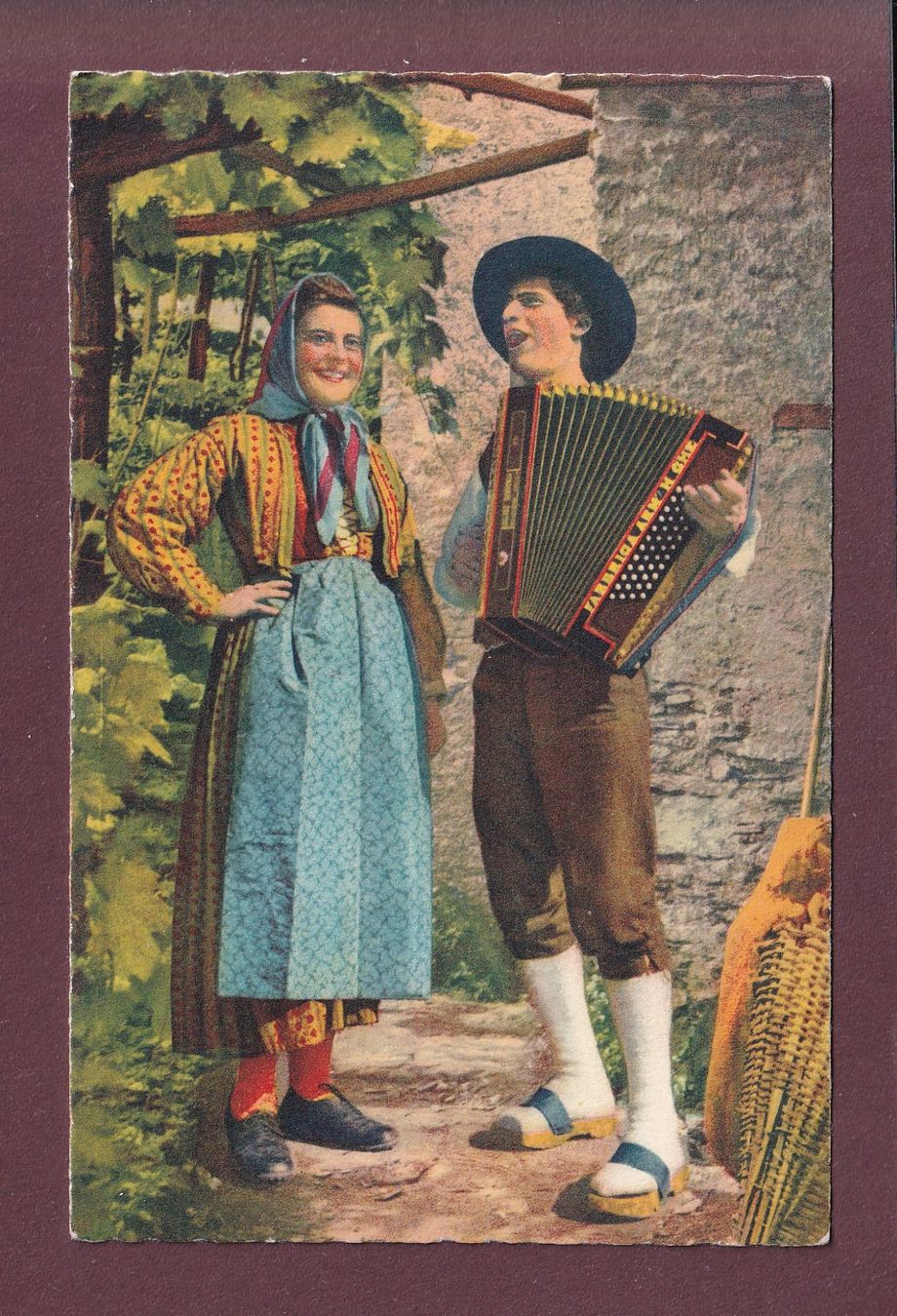 Cartoline postali: Nel bel TICINO - 1951 – Usato da Pully venduto da nicecards