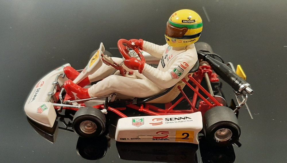 Ayrton Senna Kart Modell Paris Bercy 1993 Minichamps 1:18 (D
