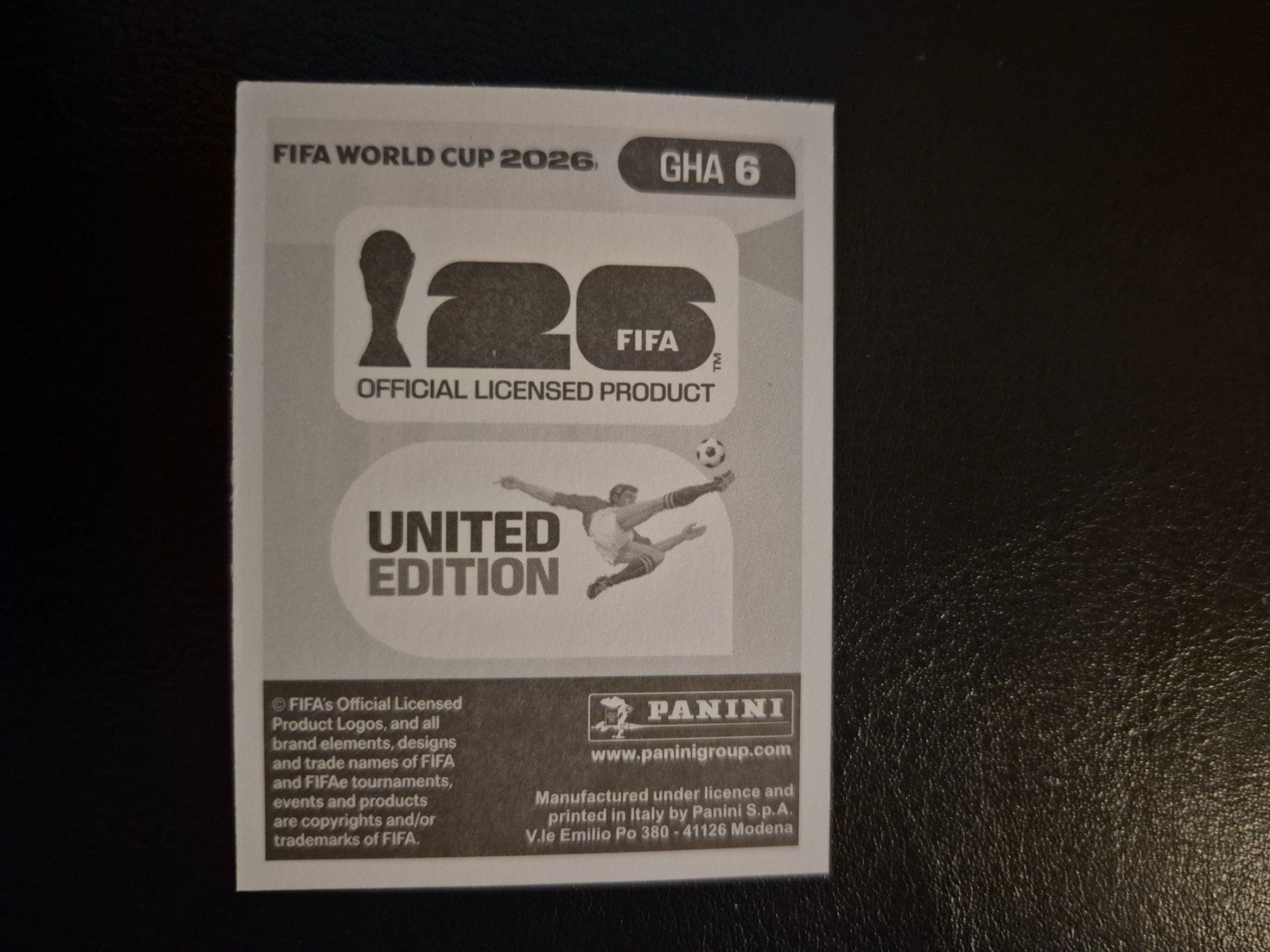 Panini Carte collezionabili: Panini WM 26 GHA 6 – Nuovo (secondo la descrizione) da Rorschacherberg venduto da AJ3108 1