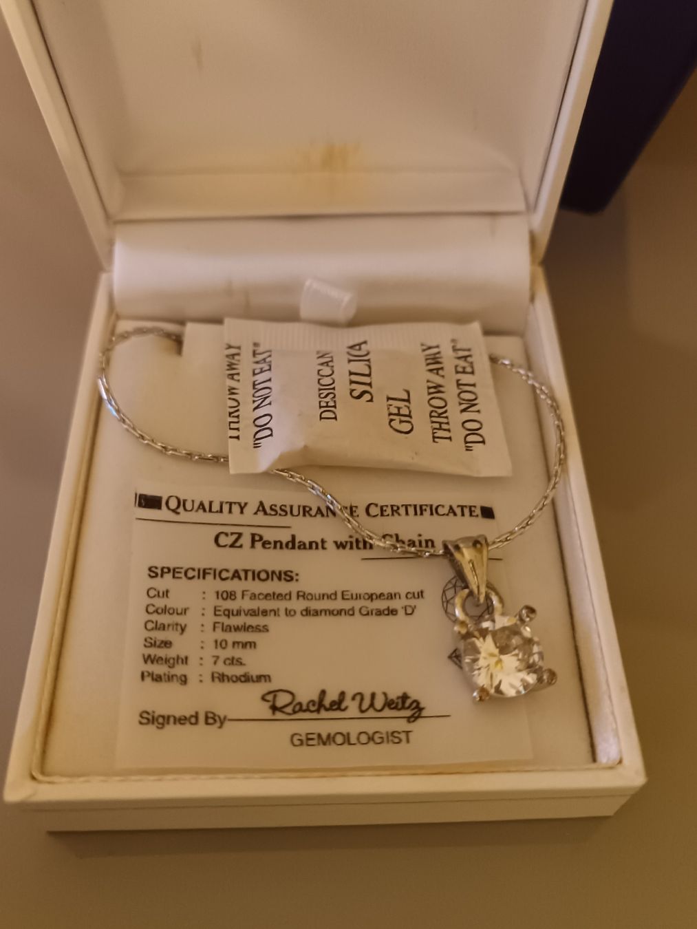 Catenine: Rhodium Halskette mit Diamond – Nuovo (secondo la descrizione) da Frümsen venduto da Swissline90 3