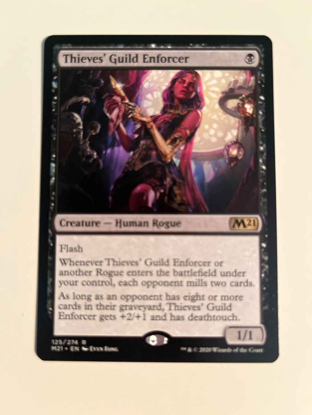 Magic The Gathering Carte collezionabili: 1 x Thieves' Guild Enforcer - Magic: The Gathering - MtG – Usato da Kriens venduto da Shadi1980