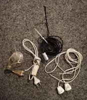 2x Lampenkabel + Schalter + Stecker, 3x Lampenkabel + Stecke