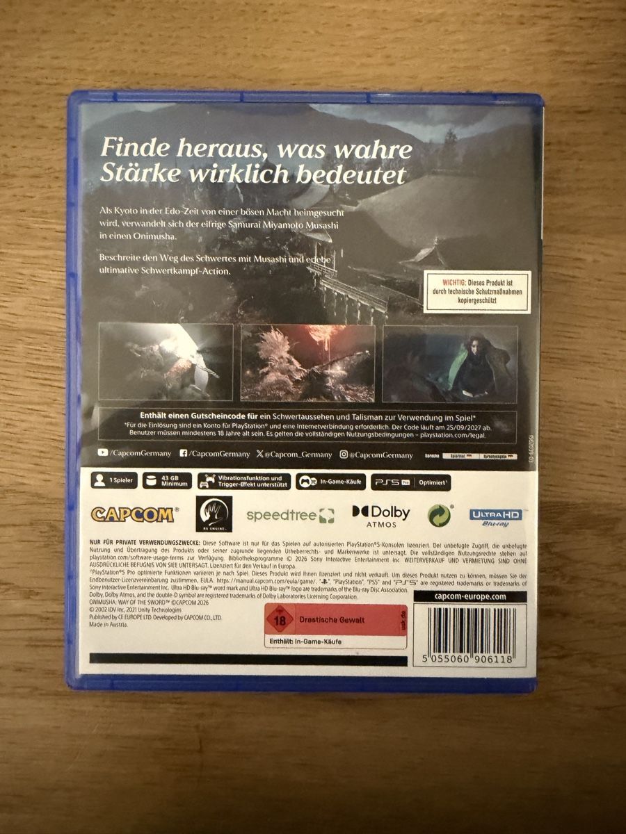 Capcom Spiele: Ps5 Onimusha – Neu (gemäss Beschreibung) aus Binningen von luc_q6zw 1