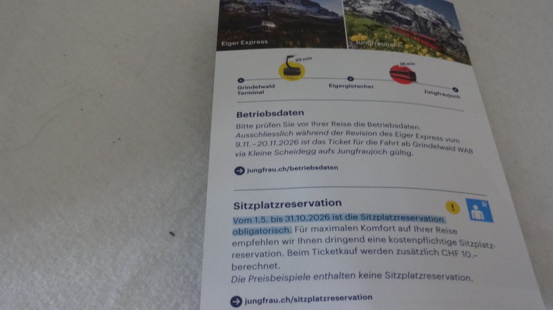 Buoni: Rabattgutschein Jungfraujoch – Nuovo e nell'imballaggio originale da Fisibach venduto da goldfasan52 1