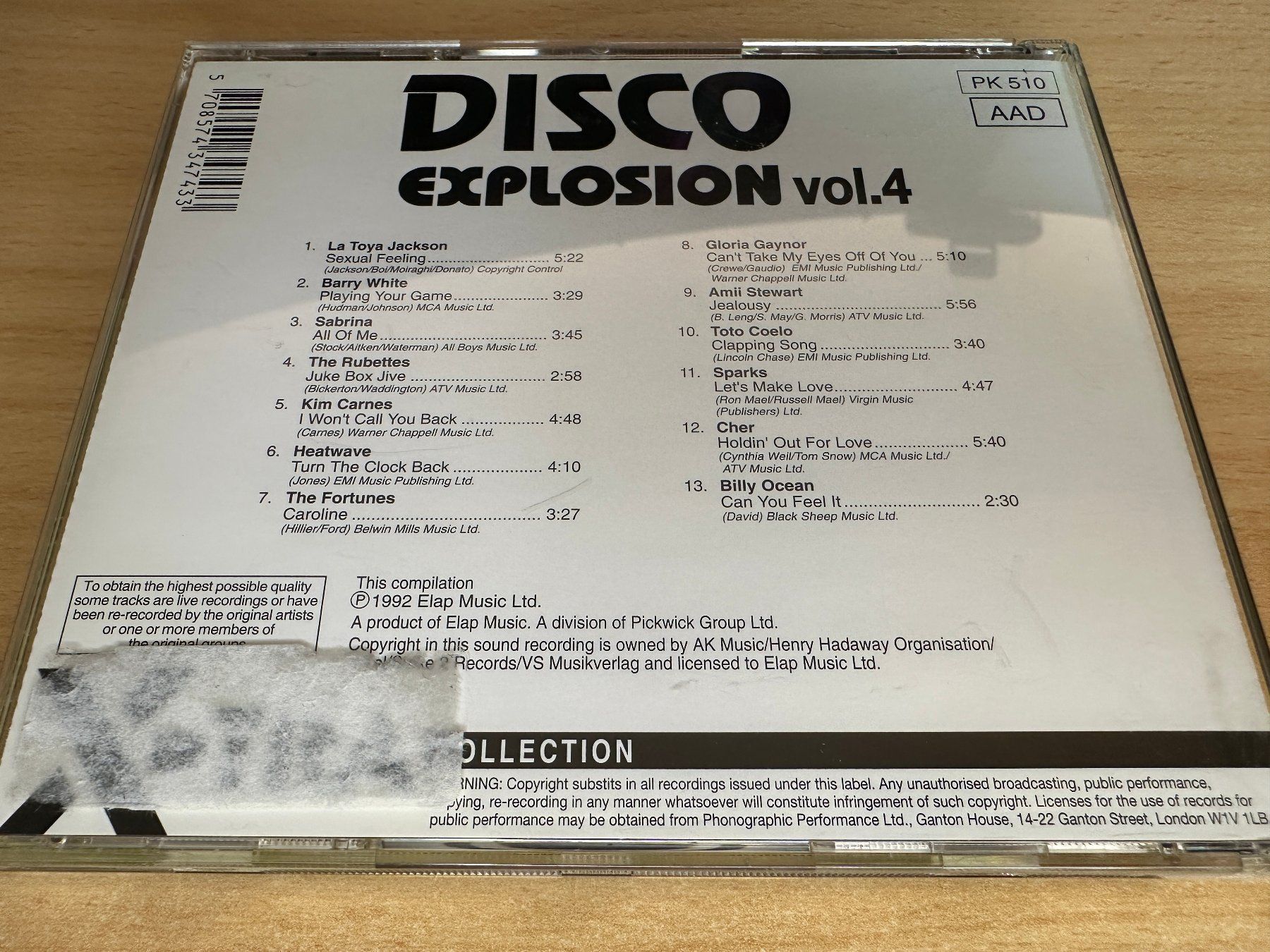 CD: Various – Disco Explosion Vol. 4 – Usato da Rikon im Tösstal venduto da Alpenmutz 1