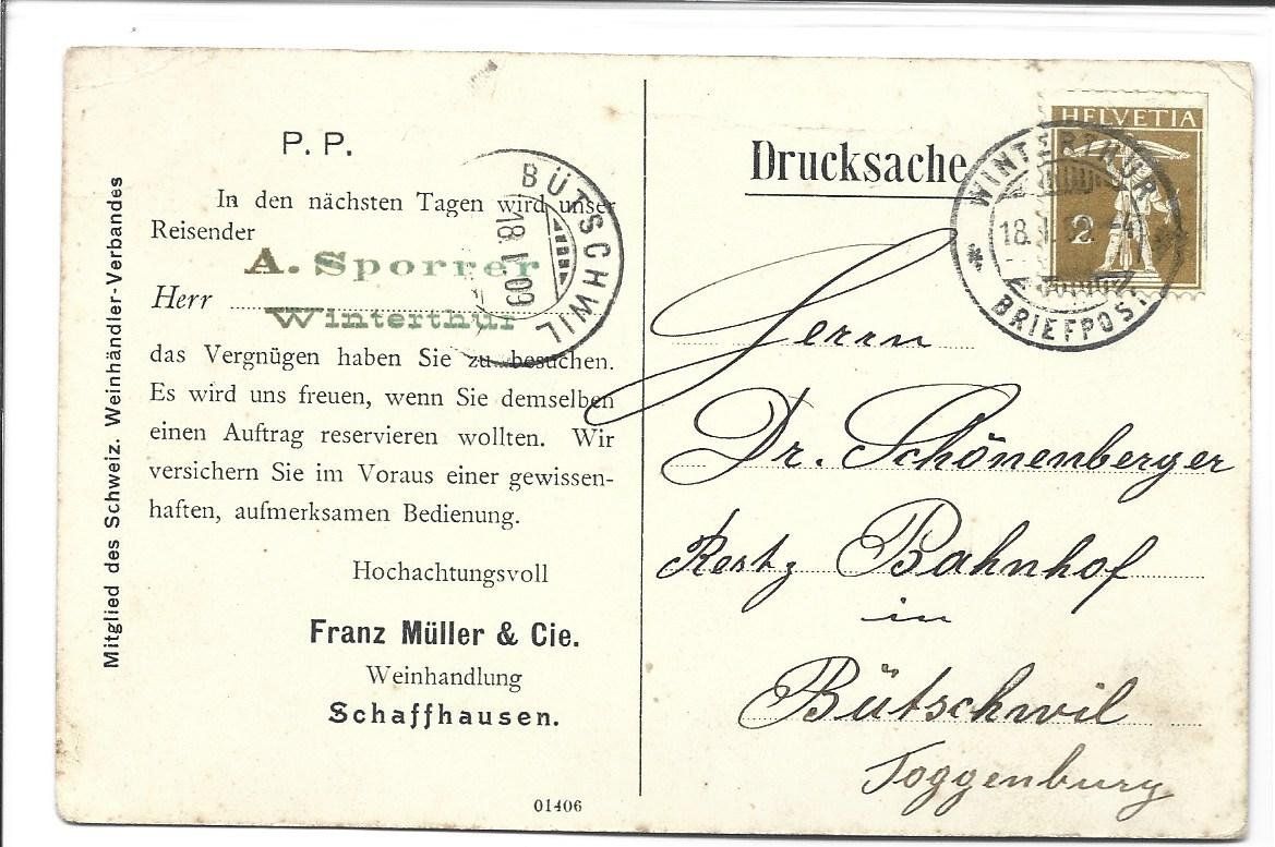 Cartoline postali: AK Schaffhausen Wein – Usato da Appenzell venduto da mai25 1