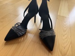 Tamaris Pumps Schwarz Grösse 37 mit Strass