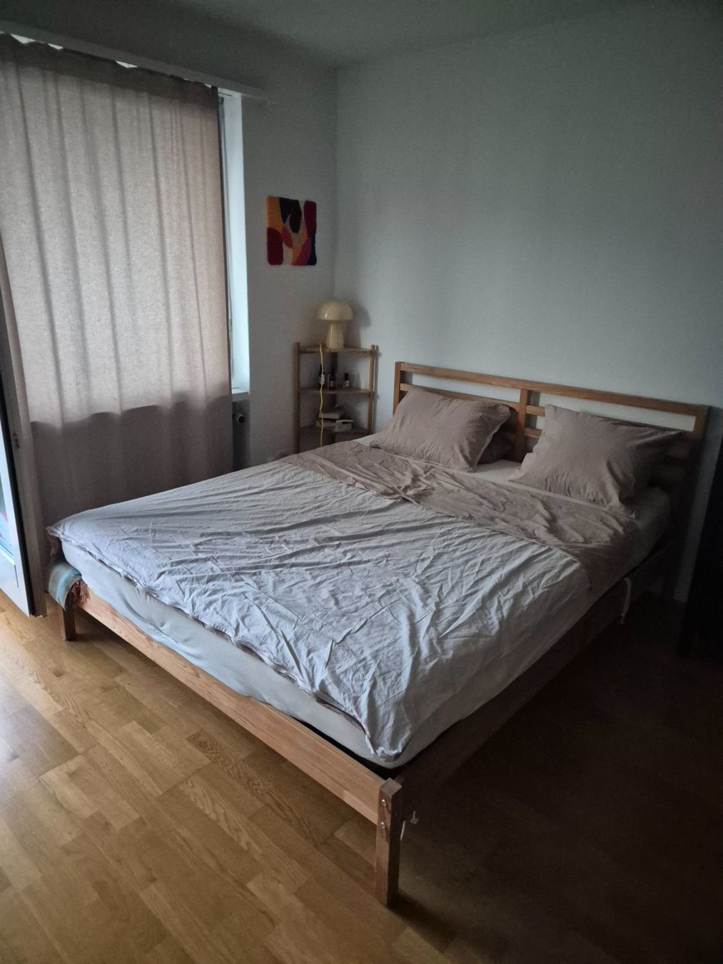 Ikea Lits: Naturally Darkened Solid Pine IKEA Tarva Bed 160x200cm – D'occasion à Zürich par nellaa 2