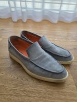 Santoni Herren Slipper aus Rauleder, Gr. 8.5, Top Zustand!