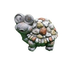 LED Solar Schildkröte mit 2 LED 15 cm