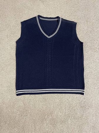Blauer Pullunder/Veste Gr. M