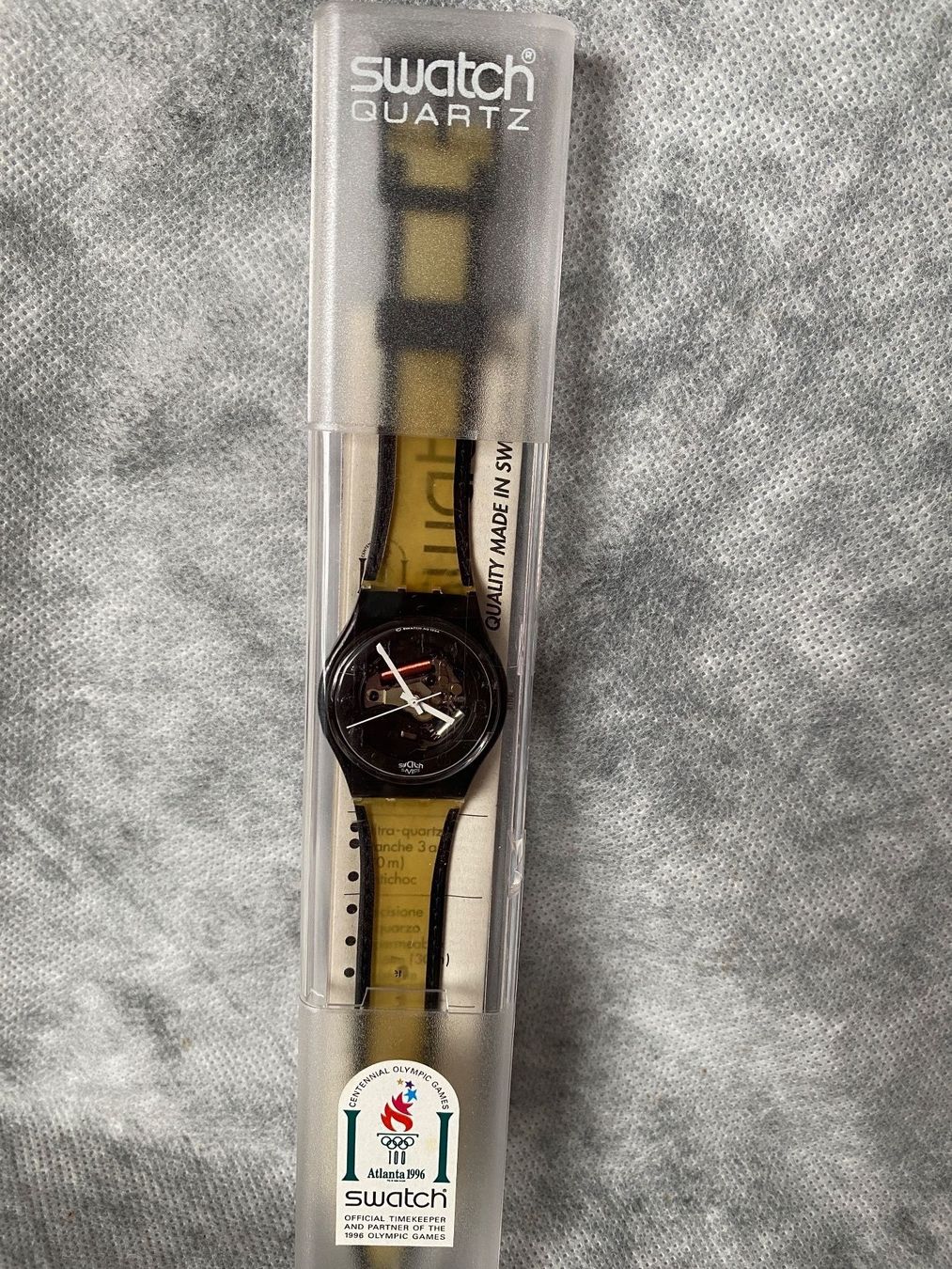 Swatch Orologi: Vintage Transparent Swatch 1995 – Nuovo e nell'imballaggio originale da Wohlen b. Bern venduto da ber_ds2t 1