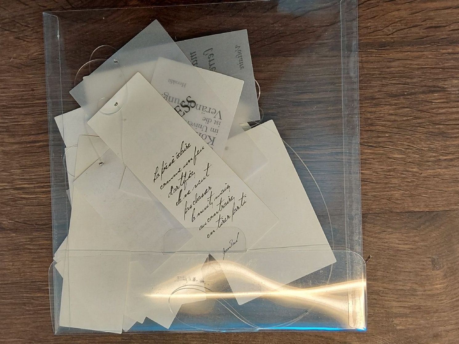 Tutte le decorazioni: Papiergirlande mit Weisheiten – Usato da Köniz venduto da scopello12 1