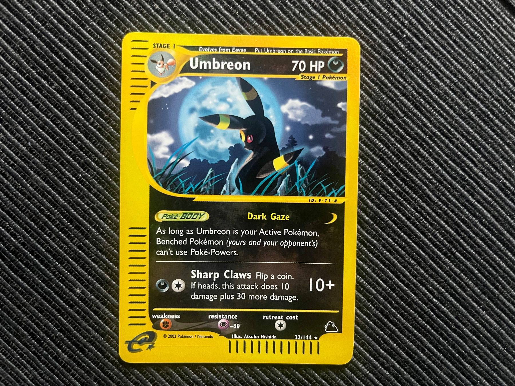 Pokémon Sammelbilder & Trading cards: Pokemon Umbreon Reverse Holo 32/144 Skyridge – Gebraucht aus Wabern von Collectfun