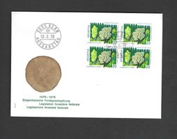 CH FDC Viereblock 1976