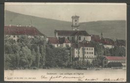 Carte P de 1904 ( Delémont / Les collèges et l'église )