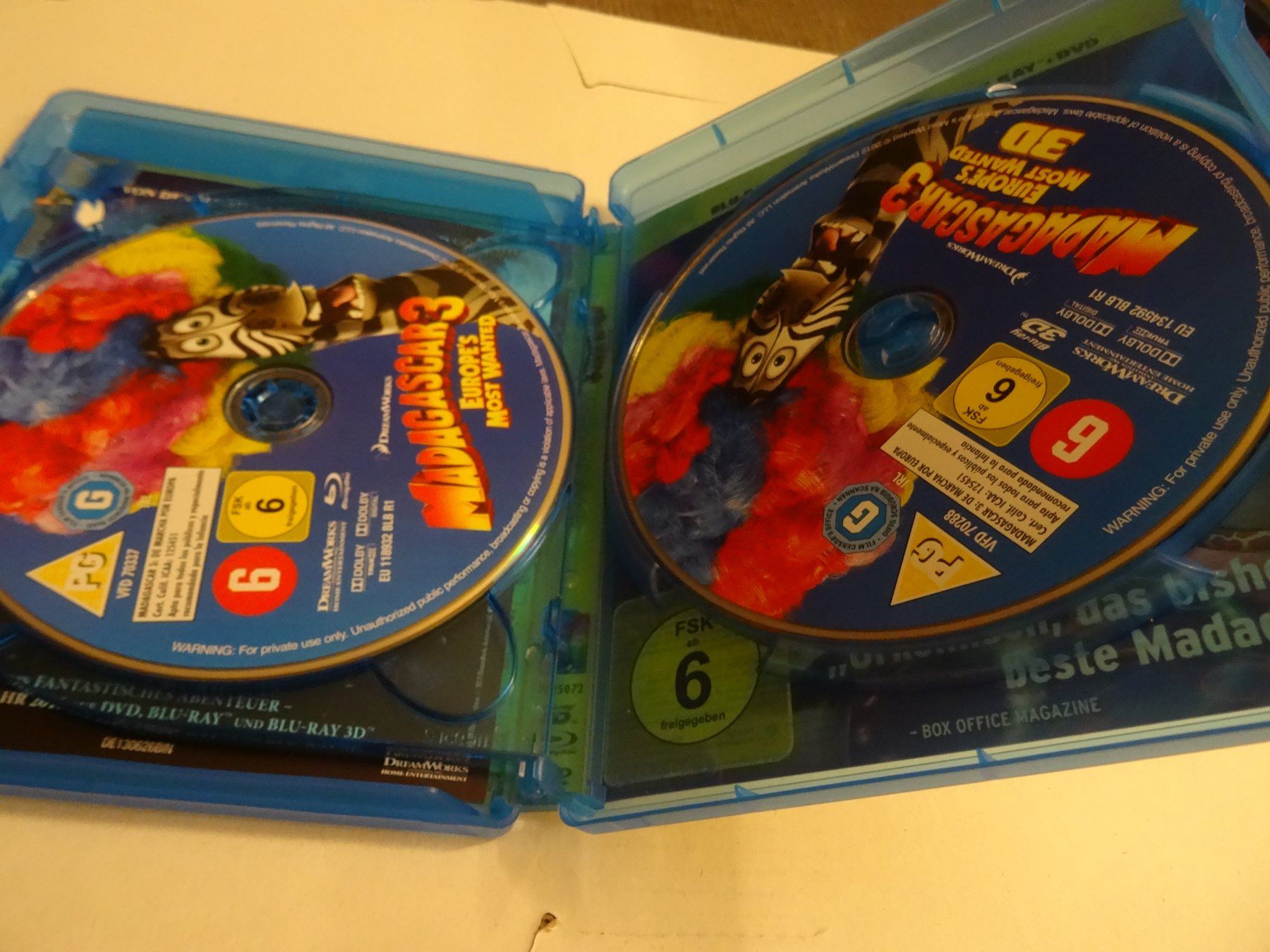 Tutti i DVDs: Madagascar 3 Blu-ray 3D und DVD – Usato da Olten venduto da Disc-Verkauf 2