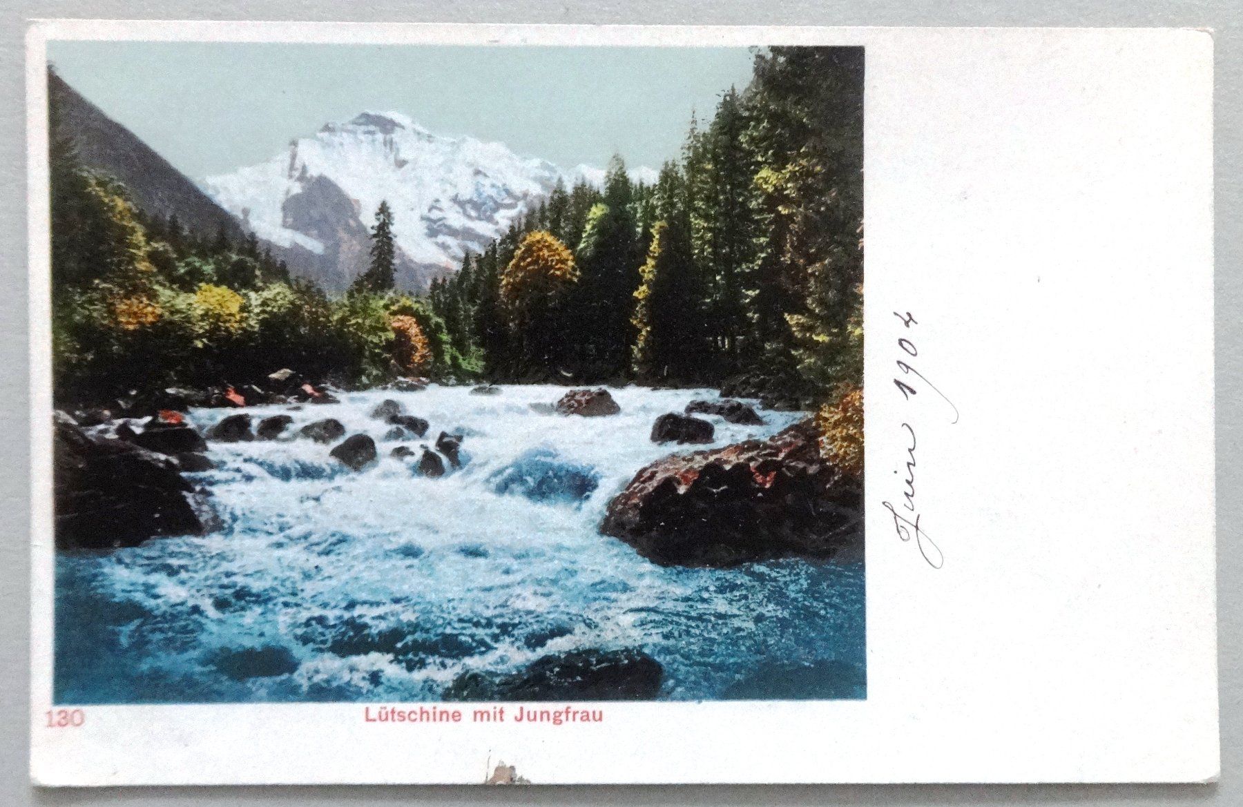 Cartoline postali: Lütschine mit Jungfrau – Difettoso da Fétigny venduto da Billy2miny