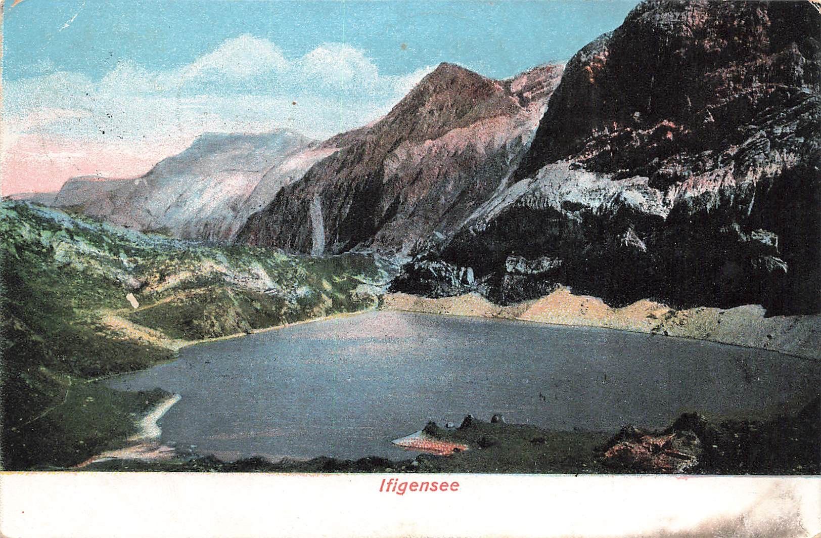 Cartoline postali: Iffigensee BE Bergsee Alpenpanorama – Usato da Biasca venduto da Blenio71