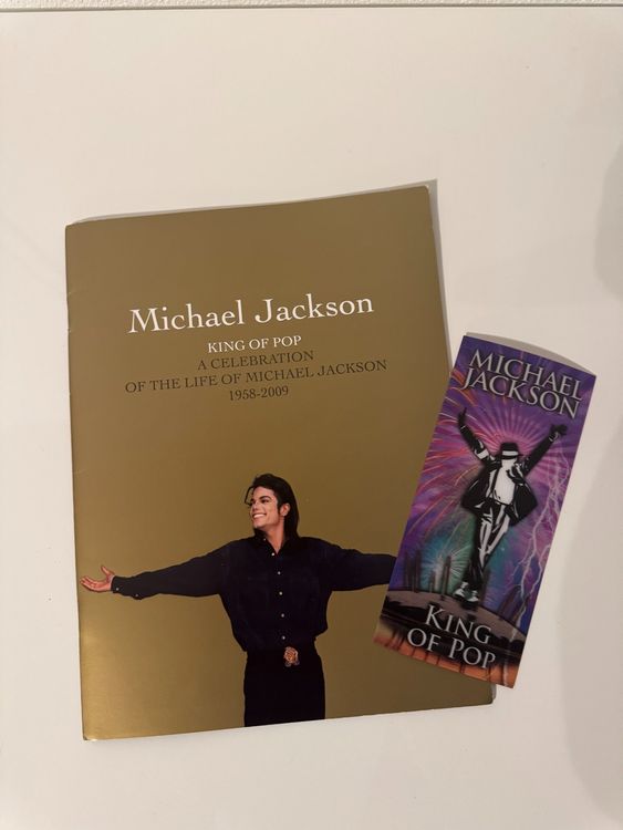 Michael Jackson Memorial Program + Ticket o2 Arena 2009 (Gebraucht) in ...