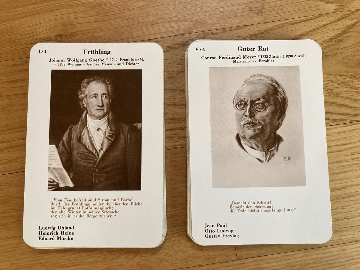 Spiele: Dichtkunst Quartett – Gebraucht aus Burgdorf von Jointler 1