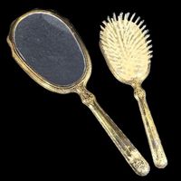 ✨💛 Elegantes Vintage Handspiegel & Haarbürsten-Set! 💛✨