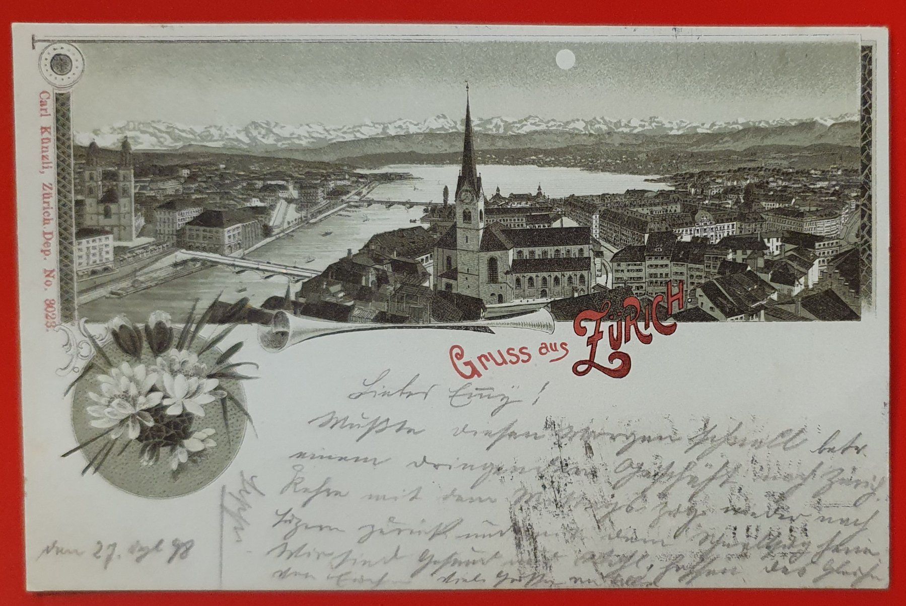 Ansichtskarten: Gruss aus Zürich 1898 – Gebraucht aus Kreuzlingen von Rschweiz1