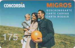 Migros Geschenkkarte  (Gebraucht leer)  CONCORDIA