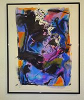 Original Gouache Gemälde