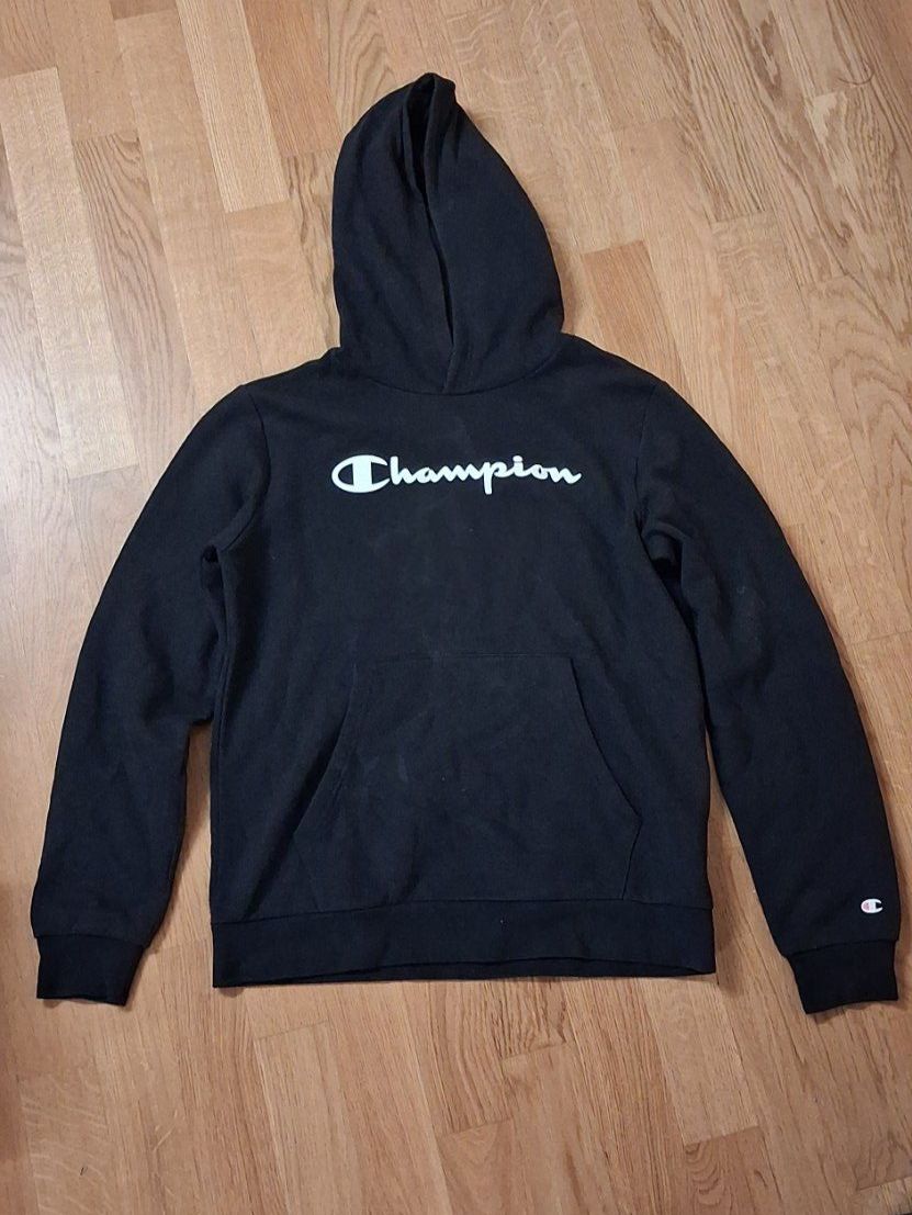 Maglioni & Felpe: Champion Kapuzenpullover schwarz Grösse 2XL – Usato da Bern venduto da KavIndustries