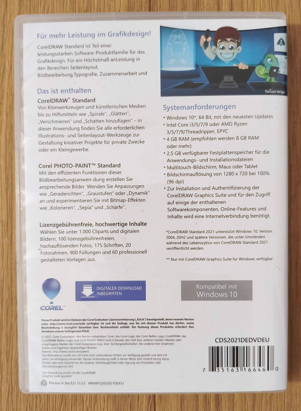 CorelDRAW Software: CorelDRAW Standard 2021 - Grafikdesign Software – Usato da Niederhelfenschwil venduto da Rol9527 2