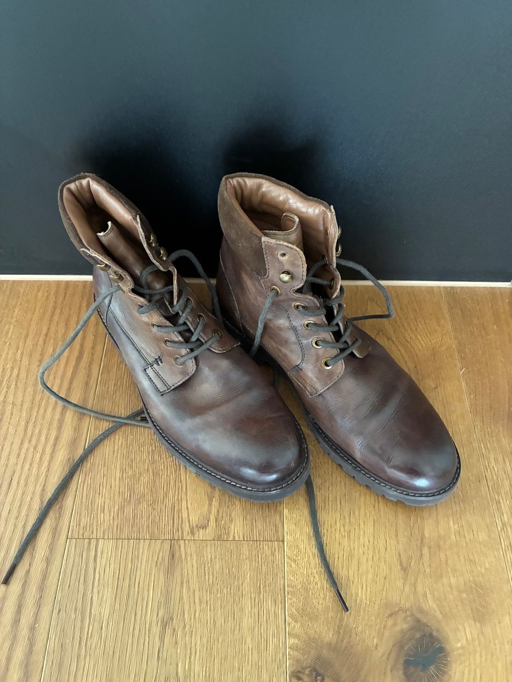 Scarpe da uomo: Braune Lederboots Grösse 41 – Usato da Wangen SZ venduto da el_paso08 4