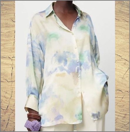 Chemise satin Zara taille M