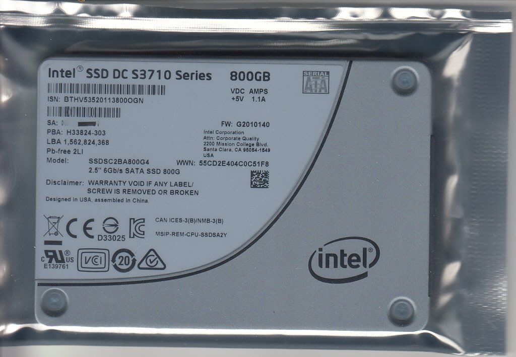 Intel Dischi rigidi: Intel SSD DC-S3710 SATA 800GB – Usato da Belp venduto da woof
