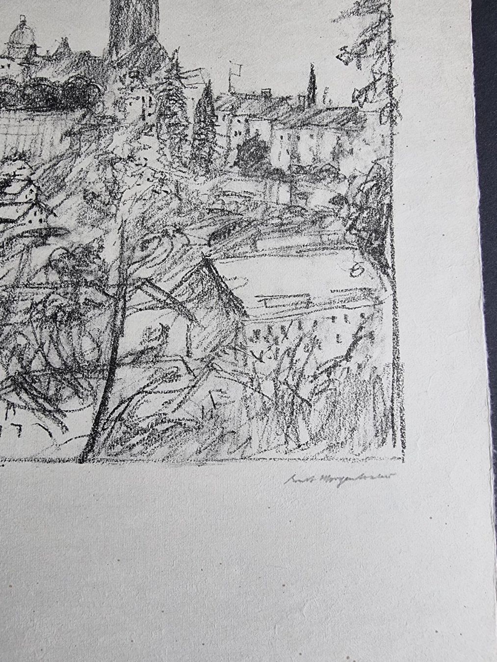 Grafica & Litografie: ERNST MORGENTHALER LITHOGRAPHIE SIGNIERT NUMMERIERT – Usato da Gersau venduto da grafik-kunst 2
