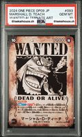 ONE PIECE PSA 10 - Marshall D. Teach Wanted ALt Art