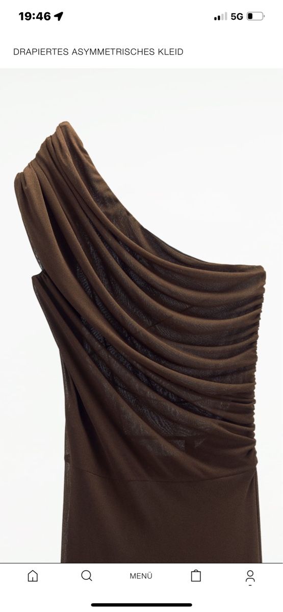 Zara Vestiti: Zara AbendKleid Neu L Braun – Nuovo e nell'imballaggio originale da Zürich venduto da Fashionista00 1