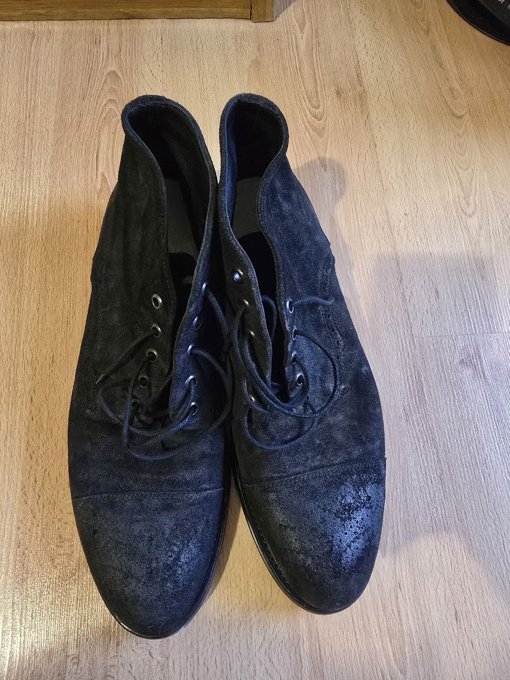 Navyboot Scarpe da uomo: Schnürstiefel Navyboot schwarz Wildleder  – Usato da Embrach venduto da A.D01