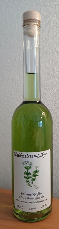 Waldmeister-Likör 25%, 0.2l, ungeöffnet (Neu und originalverpackt) in ...