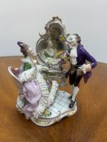 Volkstedt Porzellanfigur Rokokostil Paar mit Schminktisch