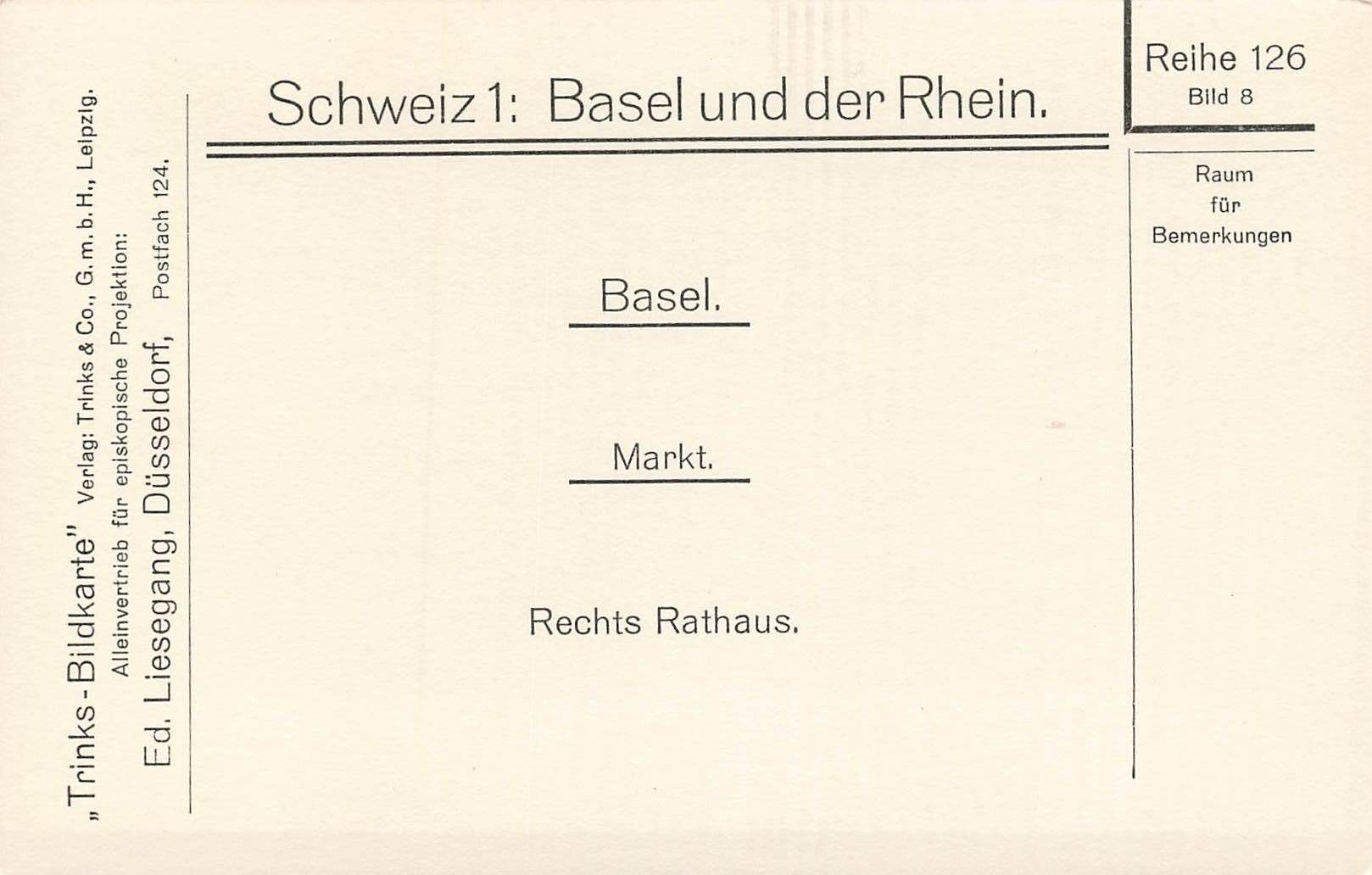Cartoline postali: Basel Markt Straßenbahnen Tram tramways – Usato da Biasca venduto da Blenio71 1